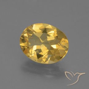Citrine Doré naturelle ovale, 2.15 ct, VVS-VS