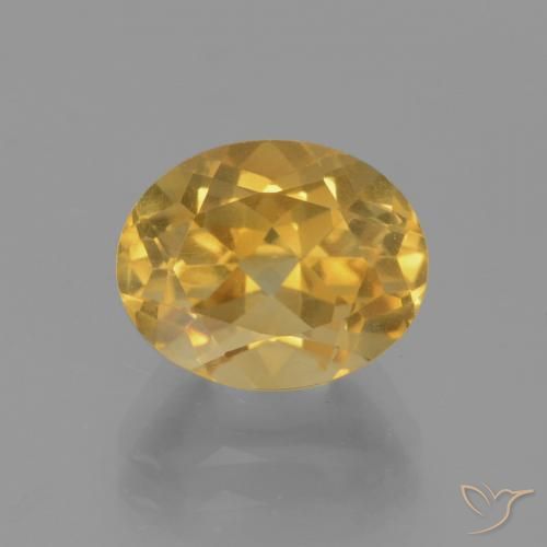 Citrine Doré moyen naturelle ovale, 2.98 ct, VVS