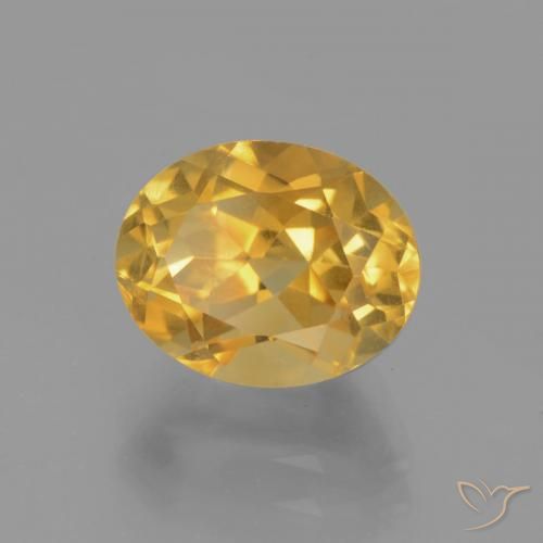 Citrine Doré moyen naturelle ovale, 2.98 ct, VVS