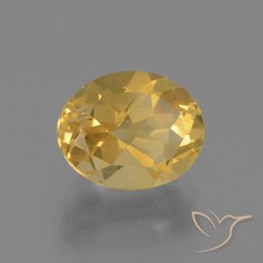 Citrine Orange Doré naturelle ovale, 2.84 ct, VVS-VS