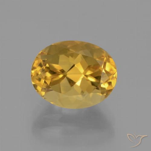Citrine Doré foncé naturelle ovale, 2.78 ct, VVS-VS