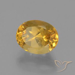 Citrine Doré foncé naturelle ovale, 2.78 ct, VVS-VS