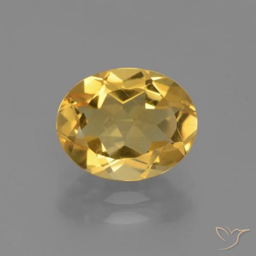 Citrine Doré moyen-léger naturelle ovale, 2.24 ct, VVS