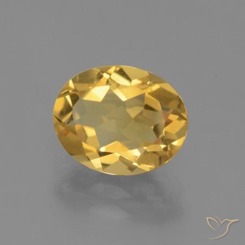 Citrine Doré moyen-léger naturelle ovale, 2.24 ct, VVS
