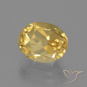 Citrine Doré moyen naturelle ovale, 3.05 ct, VVS-VS