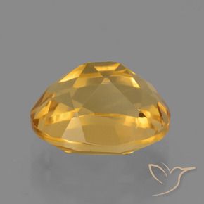 Citrine Orange doré profond naturelle ovale, 2.96 ct, VVS-VS