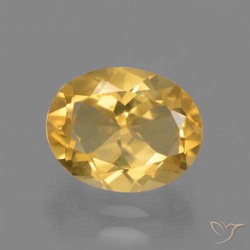 2.41ct Naturel Doré vif Citrine, ovale, VS