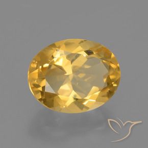 Citrine Doré vif naturelle ovale, 2.41 ct, VS