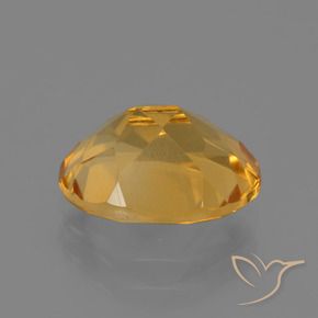 Citrine Orange-or moyen-léger naturelle ovale, 2.41 ct, VS