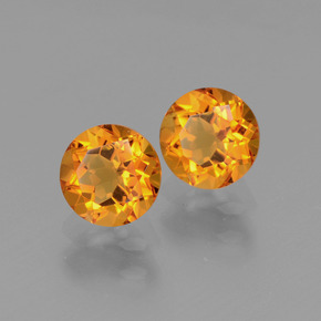 Achetez naturel ct Jaune doré Citrine gems, Coupe roude, En provenance Brésil chez GemSelect. En stock, livraison internationale!