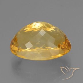 Citrine Orange Doré naturelle Coupe ovale, 15.87 ct, VVS-VS