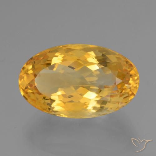 Citrine Doré moyen naturelle Coupe ovale, 15.61 ct, VVS-VS