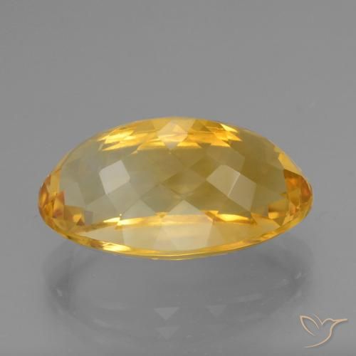 Citrine Doré moyen naturelle Coupe ovale, 15.61 ct, VVS-VS