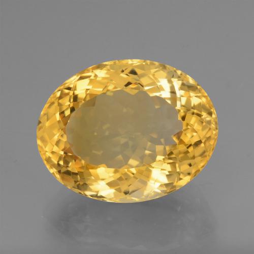 Citrine doré naturelle coupe ovale, 16,78 ct, VVS