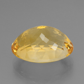 Citrine doré naturelle coupe ovale, 16,78 ct, VVS