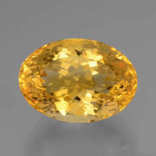 Citrine Orange Doré naturelle Coupe ovale, 18.27 ct, VVS