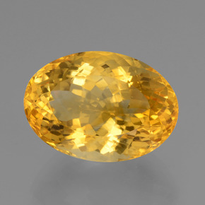 Citrine Orange Doré naturelle Coupe ovale, 18.27 ct, VVS