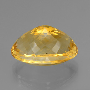 Citrine Orange Doré naturelle Coupe ovale, 18.27 ct, VVS