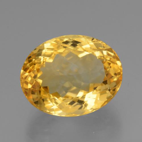 Citrine Doré moyen naturelle Coupe ovale, 19.49 ct, VVS-VS