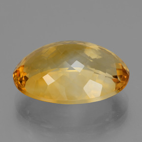 Citrine doré naturelle coupe ovale, 16,41 ct, VVS