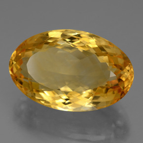 Citrine Doré foncé naturelle Coupe ovale, 16.61 ct, VVS