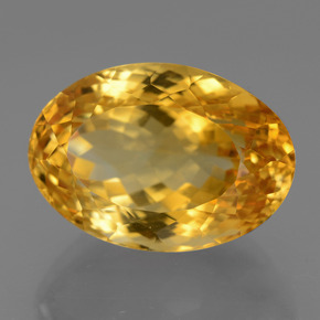 Citrine Orange doré profond naturelle Coupe ovale, 19.66 ct, VVS