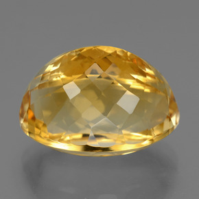 Citrine Orange doré profond naturelle Coupe ovale, 19.66 ct, VVS