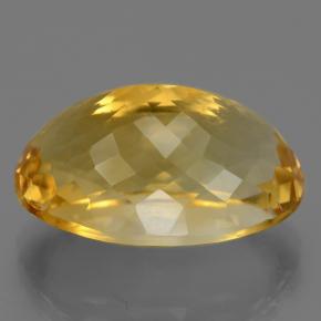 Citrine Doré naturelle Coupe ovale, 21.83 ct, VVS