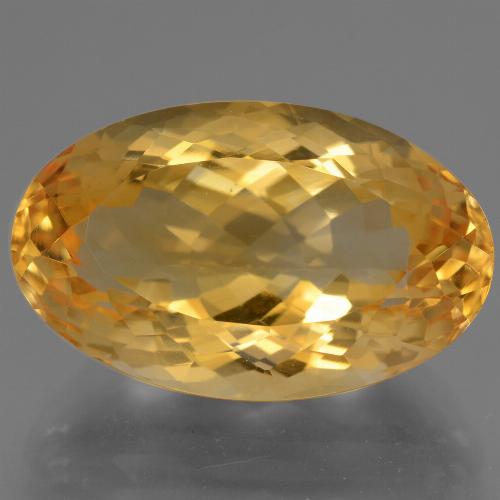 Citrine Orange doré profond naturelle Coupe ovale, 14.87 ct, VVS-VS