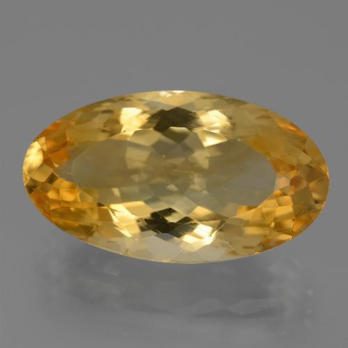Citrine Doré moyen-foncé naturelle Coupe ovale, 14.73 ct, VVS