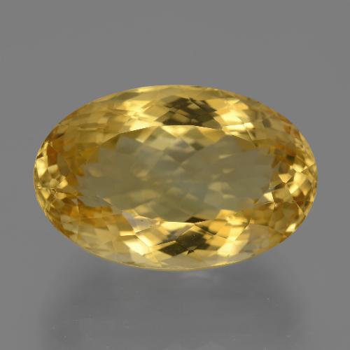 Citrine doré naturelle coupe ovale, 18,28 ct, VVS