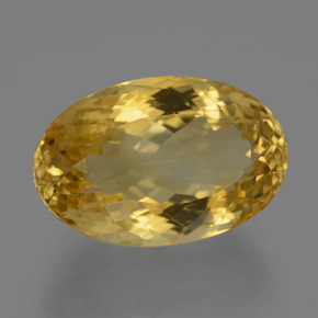 Citrine doré naturelle coupe ovale, 18,28 ct, VVS