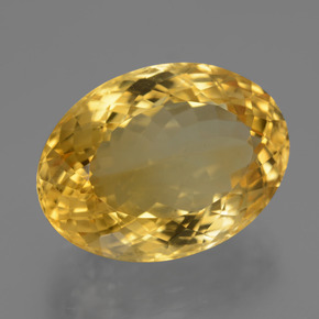 Citrine doré naturelle coupe ovale, 19,99 ct, VVS
