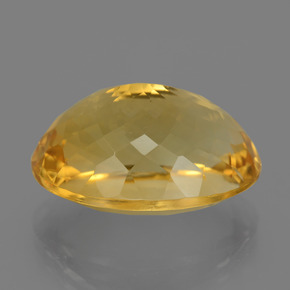Citrine doré naturelle coupe ovale, 19,99 ct, VVS