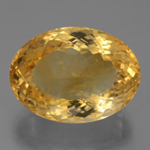 Citrine doré naturelle coupe ovale, 24,63 ct, VVS