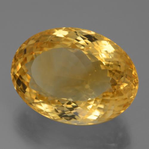 Citrine doré naturelle coupe ovale, 24,63 ct, VVS