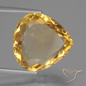 Citrine Doré moyen-foncé naturelle En forme de poire, 7.15 ct, VVS