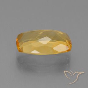 Citrine Orange doré profond naturelle Coussin, 3.63 ct, VVS-VS