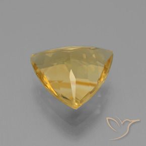 Citrine Doré moyen-léger naturelle Trillion, 3.69 ct, VVS