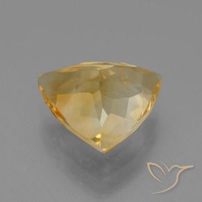 Citrine Doré moyen-foncé naturelle Trillion, 4.34 ct, VVS-VS