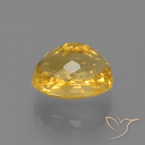 Citrine Orange doré profond naturelle ovale, 4.88 ct, VVS-VS