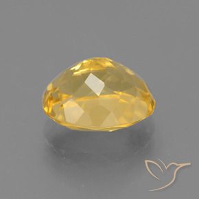 Citrine Orange Doré naturelle ovale, 4.13 ct, VVS-VS