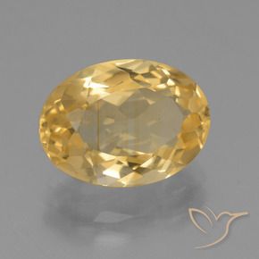Citrine Or naturelle ovale, 3.80 ct, VVS-VS