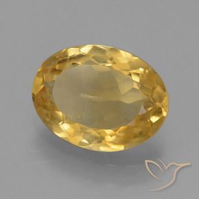 Citrine Orange Doré naturelle ovale, 3.52 ct, VS