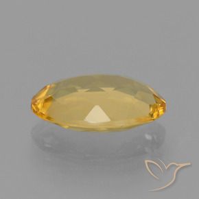 Citrine Orange Doré naturelle ovale, 3.21 ct, VVS