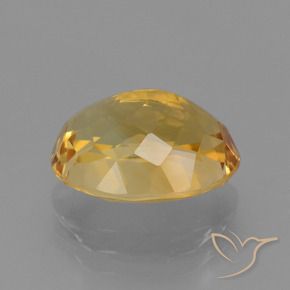Citrine Orange doré profond naturelle ovale, 4.15 ct, VVS-VS