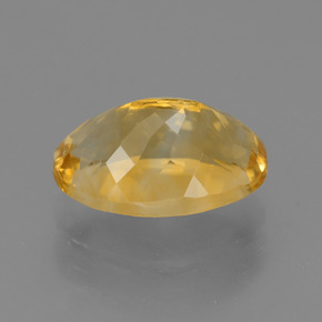Citrine doré naturelle coupe ovale, 3,74 ct, VVS