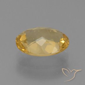 Citrine Doré moyen-foncé naturelle ovale, 2.96 ct, VVS-VS