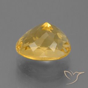 Citrine Or moyen naturelle ovale, 4.29 ct, VS