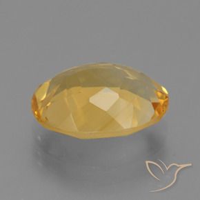 Citrine Doré vif naturelle ovale, 3.93 ct, VVS-VS